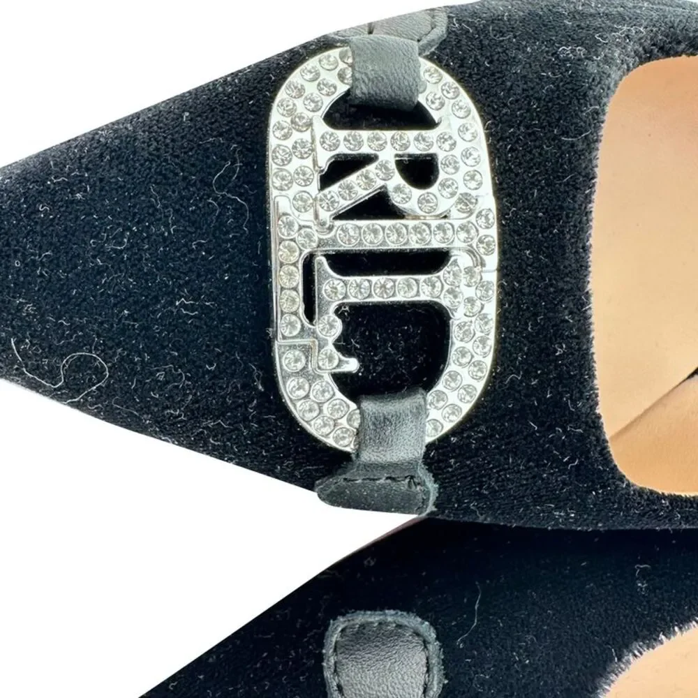 Lauren Ralph Lauren Lilah Ballet Flats in Black Velvet